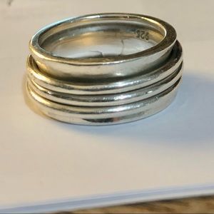 Sterling Silver .925 Spinner Ring (sz 9)
